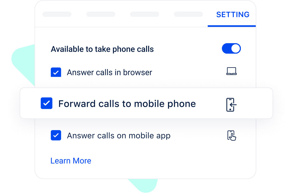 Forward calls seamlessly on your smartphone