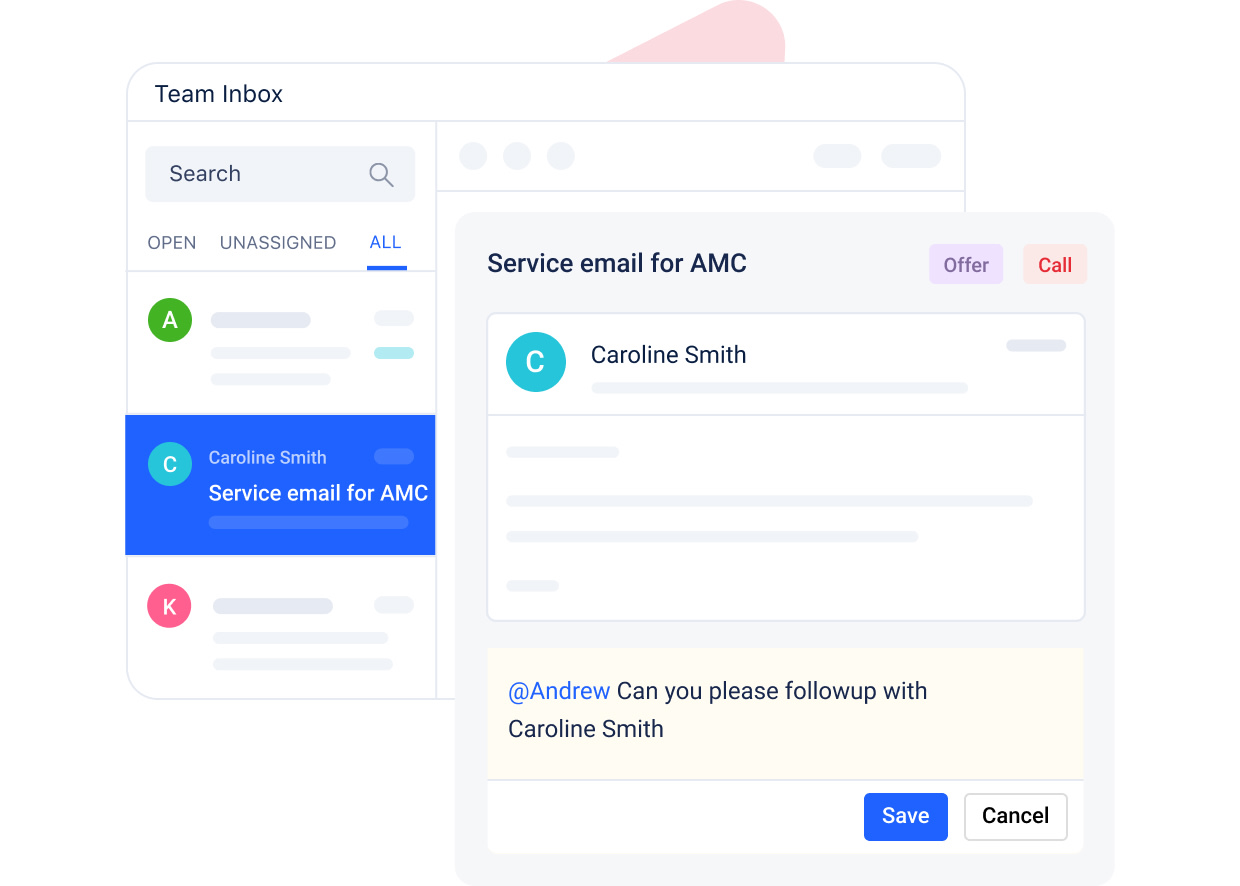 Solve customer queries quickly with team inbox