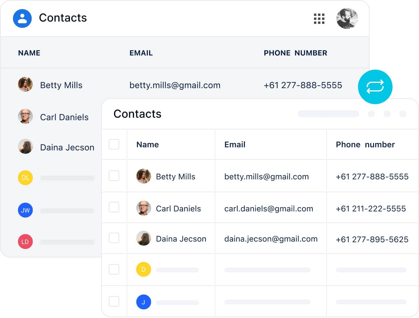 Sync your contacts with Salesmate
